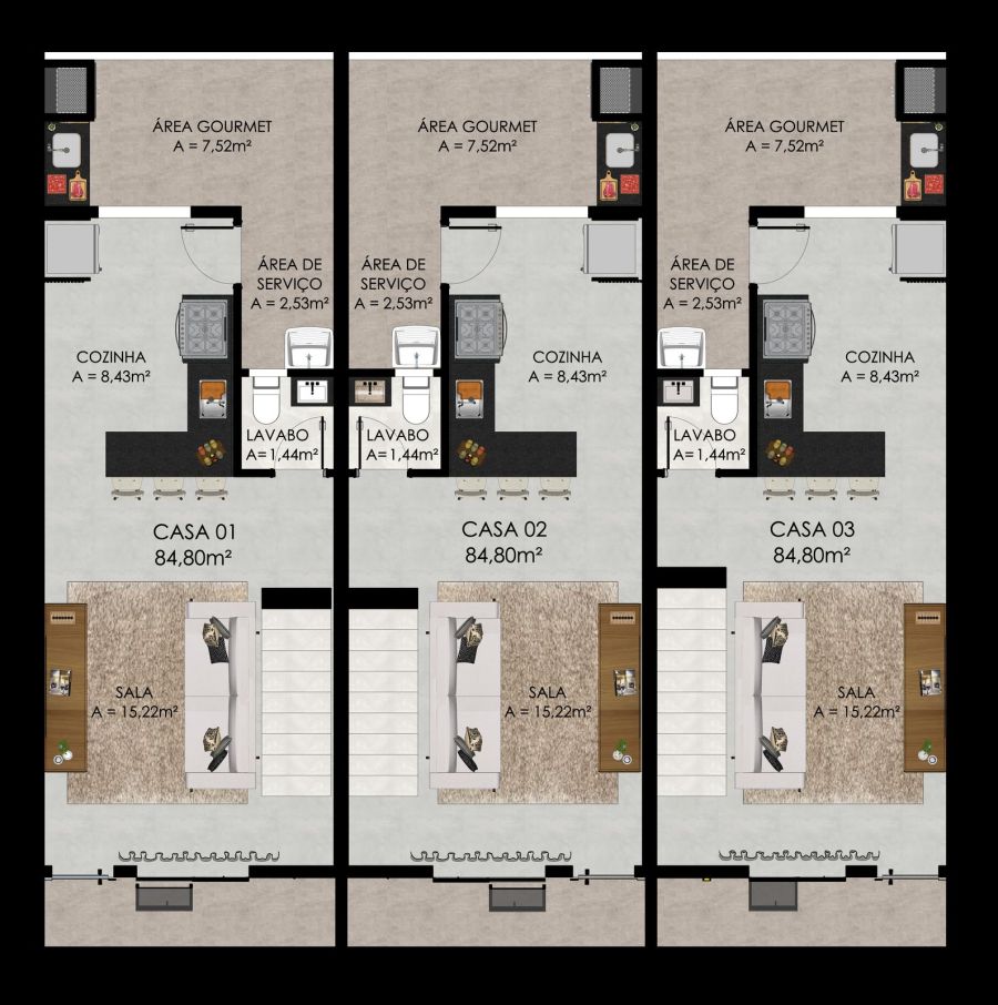 Casa, 2 quartos, 120 m² - Foto 6